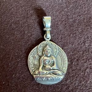 Buddha Yoga Pendant 925 Sterling Silver